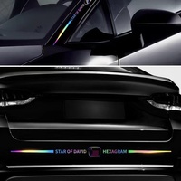 Autocollants réfléchissants anti-collision haute intensité pour voiture, visibilité nocturne, sécurité, autocollant holographique pour la sécurité des véhicules