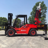 Grue montée sur camion de haute qualité, grue arrière pour chariot élévateur, flèche pliante, grue élévatrice de 7, 10, 25 et 30 tonnes