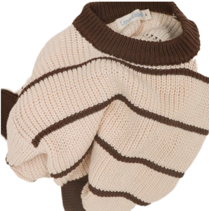 <span class=keywords><strong>Pull</strong></span> pour fille et <span class=keywords><strong>garçon</strong></span> <span class=keywords><strong>Pull</strong></span> à manches longues en coton rayé 100% coton col rond 2024 accepte les couleurs personnalisées - Product Image 2