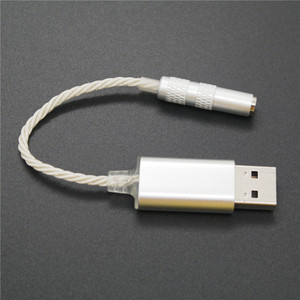 Usb Sound Card To 3.5mm Audio Cable Aluminum Alloy For Headphone <b>Microphone</b> Combo Music <b>Gaming</b> Voice Chat - Product Image 1