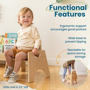 Mesa y Silla <span class=keywords><strong>de</strong></span> Madera para Niños, Muebles Montessori para Preescolar, Aula Infantil, Guardería, Centro <span class=keywords><strong>de</strong></span> Aprendizaje para Niños Pequeños - Product Image 2