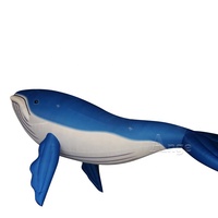 Ballon de requin gonflable décoratif pour aquarium, poisson requin suspendu gonflable