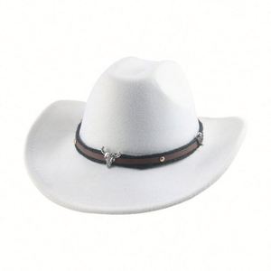 Sombrero de Vaquera de Moda, Nuevo Modelo 2023, Más Vendido, Sombrero de Vaquero Occidental de Lana Sintética - Product Image 5