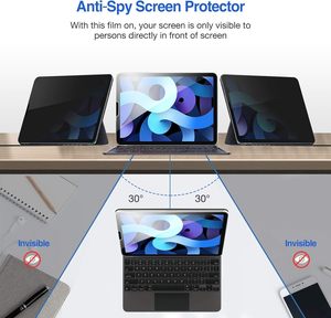 Protecteur d'écran de <span class=keywords><strong>jeu</strong></span> de tablette pour Ipad Pro 11 2018 <span class=keywords><strong>2022</strong></span> Protecteurs de confidentialité d'écran pour Ipad Air Anti espion - Product Image 5