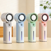 Ventilateur de bureau pliable mini portable rechargeable USB Type-C pour l'Amérique latine, les stands et les dortoirs