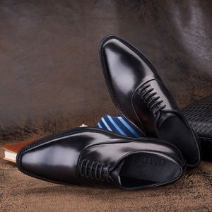Nouvelles Chaussures Habillées Haut de Gamme pour Hommes 2026 – Style Britannique Vintage, Peintes à la Main, en Cuir, pour Affaires et Tenues Décontractées - Product Image 6