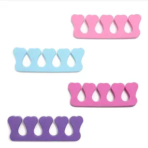100 Pieces EVA Foam Toe Separator Soft Foam Finger Divider Sponge Toe Separators Gasket Nail Tool For Pedicures