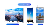 Layar LED Cermin Digital Signage P2.0 Pixel Pitch Full Color Indoor Mobile Mounting yang Dikontrol WiFi 4G untuk Penggunaan di Lift