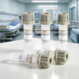 Tubes de prélèvement sanguin micro-échantillons EDTAK2 K3 à vide avec bouchon violet médical - Product Image 4