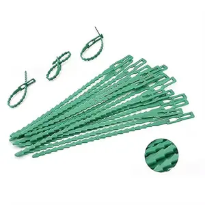 Soft adjustable size easy to use and reusable PE plant stakes clips twist tie plant garden cable ties