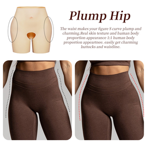 Shorts rehausseurs de fesses en silicone réutilisables pour femmes, avec coussinets de fesses artificiels pour une silhouette galbée - Product Image 2