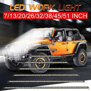 7-51 Inch Led <b>Light</b> Bar Led Work <b>Lights</b> 12V 24V Spot <b>Flood</b> Combo Beam for Truck Tractor SUV 4X4 4WD Offroad Barra <b>Light</b> - Product Image 1