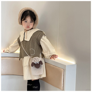 Dệt Kim sợi trẻ em handmade Crochet phim hoạt hình dễ thương cừu Crossbody Túi Internet nổi tiếng mùa thu và mùa đông Túi điện thoại di động - Product Image 5