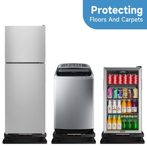 Mini Fridge Refrigerator Freezer Silicone Carpet <b>Floor</b> <b>Protector</b> <b>Mat</b> with Raised Edge Prevent Water Leakage Spills Leaks Drips - Product Image 4
