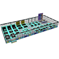 Équipement de terrain de jeu intérieur commercial Adultes Sports d'intérieur Fun Park Free Design Factory Custom Trampoline Park à vendre