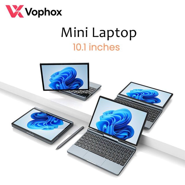 VX10 10.1 Inch 2 in 1 Mini Laptop Intel I3 1215U Touchscreen Portable Business Travel Pocket PC Wholesale OEM Custom Netbook