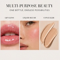 Gloss à lèvres en gros, effet naturel longue durée, forme irrégulière, marque privée, bio