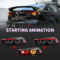 Feux arrière à LED RGB contrôlés par application, clignotants dynamiques séquentiels, feux arrière pour Mitsubishi Lancer Evo X 2008-2018