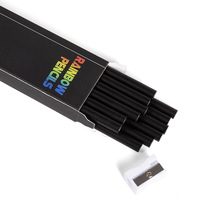 Taille-crayon multicolore arc-en-ciel 12 couleurs pour la papeterie de peinture DIY