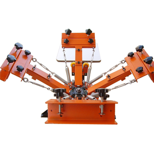 NS401-EAS mesa rotativa manual 4 color <span class=keywords><strong>1</strong></span> estación t camiseta máquina <span class=keywords><strong>de</strong></span> impresión <span class=keywords><strong>de</strong></span> pantalla para <span class=keywords><strong>la</strong></span> venta - Product Image 2