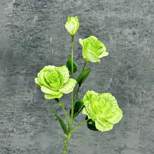 Elegante Real Touch Rosa Blanco Tallo largo Flor artificial Flor decorativa <span class=keywords><strong>Eustoma</strong></span> <span class=keywords><strong>Grandiflorum</strong></span> para la decoración de la boda - Product Image 5