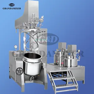 5L 20L 50l 100l Small Cosmetic Lotion Cream Making Machine Vacuum Emulsifying Mixer Homogenizer
