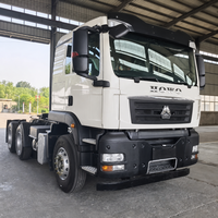 Truk Traktor SINOTRUK HOWO TX 6x4 430HP Tugas Berat Prime Mover 10 Roda Kepala Truk Penarik untuk Semi Trailer