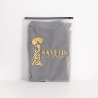 Sac d'emballage pour vêtements en plastique biodégradable avec fermeture éclair givrée, personnalisable avec logo, pour T-shirts, jupes et sous-vêtements