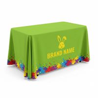 Nappe de table portable économique en polyester de 6 pieds avec impression par transfert thermique
