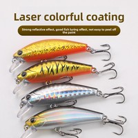 5cm 6.5g Micro méné leurre appât longue coulée lent naufrage tremblant ABS pour poisson d'eau salée Topmouth Culter Mandarin basse pêche