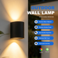 Applique murale LED cylindrique rotative moderne - Corps en aluminium 3000K Blanc chaud pour montage mural intérieur et extérieur