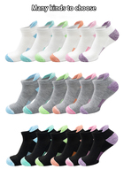 Chaussettes de sport d'été antidérapantes pour femmes taille libre coton respirant Logo personnalisé chaussettes de course courtes usage quotidien tricoté