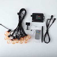 Nouvelles guirlandes solaires G40, étanches IP65, ampoules à facettes, lumière chaude 2200K, charge USB Type-C