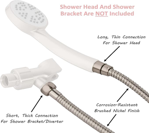 Nuevo Producto: Manguera de Metal Dorado Cepillado de Acero Inoxidable, Suave, Flexible, de Alta Presión, Extra Larga y Portátil - Product Image 6