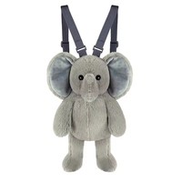 Sac à dos animal en peluche super doux, brodé, avec rembourrage en coton PP, anti-stress, doublure en maille, lavable, doudou d'anniversaire