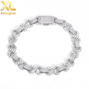 Future Angel Women's Fashionable Stylish Hip-hop Style 10MM 8-shaped Zirconium Stone <b>Copper</b> Chain Bracelet High-end Trendy Retro - Product Image 4