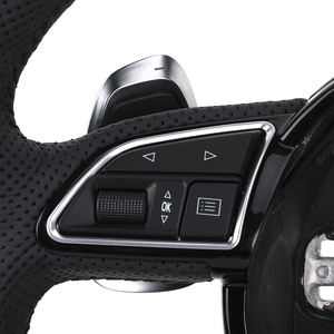 <span class=keywords><strong>Volant</strong></span> sport en cuir perforé à fond plat de style RS <span class=keywords><strong>SLine</strong></span> personnalisé pour <span class=keywords><strong>Audi</strong></span> A1 A3 A4 A6 A7 A8 Q5 Q8 - Product Image 3