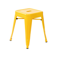 Tabourets métalliques industriels sans dossier, hauteur 45 cm, courts, empilables, pour salle de classe, chaises de salle à manger en métal pour intérieur, extérieur, cuisine