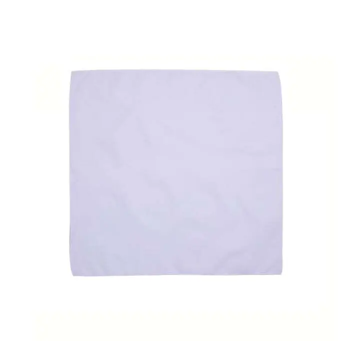 Wholesale Custom 100 Polyester Blank White Square Bandanas for Dye Sublimation Digital Printing