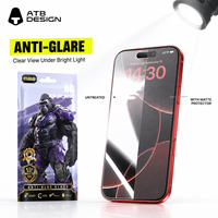 Protection d'écran mate personnalisée anti-reflets pour iPhone 18 Pro Max, film protecteur en verre trempé anti-traces de doigts