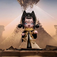 Lancement de Nouveaux Produits - Figurines POPMART SKULLPANDA Time Architecture Series en PVC, Boîte Mystère, Ornement Tendance, 9 Pièces/Ensemble