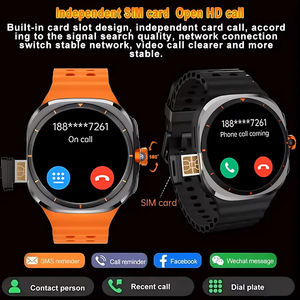 <span class=keywords><strong>U8</strong></span>ウルトラAMOLED 4Gスマートウォッチ男性用2025新品WIFI腕時計SIMカードGPS NFC 180 ° 回転カメラスポーツスマートウォッチ - Product Image 5