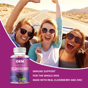Permen Gummy Elderberry Organik Premium Suplemen <span class=keywords><strong>Vitamin</strong></span> untuk Lansia 60-buah Tidak untuk Bayi Baru Lahir Umur Simpan 24 Bulan <span class=keywords><strong>2</strong></span> Buah - Product Image 6