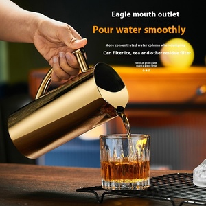 304 addensato in acciaio inox acqua Tumbler metallo freddo bollitore con corpo dritto Curling <span class=keywords><strong>Bar</strong></span> per festa fiore di tè Drink - Product Image 3