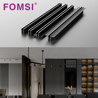 FOMSI Rail magnétique sans outil 4W 6W pour spots de grille DC24V 360° °   Lumière LED rotative pour usage commercial, éclairage spécial pour vestiaire