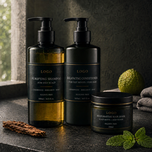 Set per la Cura dei <span class=keywords><strong>Capelli</strong></span> OEM con <span class=keywords><strong>Shampoo</strong></span> al Cedro e Bergamotto, Rituale Botanico, <span class=keywords><strong>Shampoo</strong></span> e Balsamo Senza Solfati, Maschera per <span class=keywords><strong>Capelli</strong></span> per Cuoio Capelluto Grasso - Product Image 6