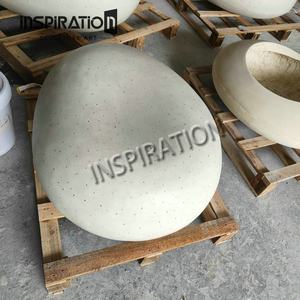 ม้านั่งทรงกลมโค้งหินคอนกรีต GRC กันน้ำสลักกรด - Product Image 3