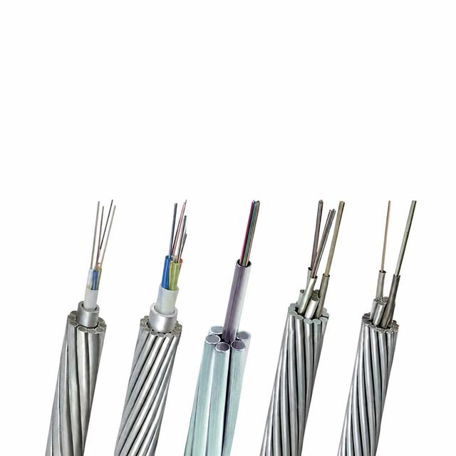 OPGW 24/36/48 Core G.652D Optical Fiber Composite Overhead Ground Wire Aluminum Clad Steel Aerial Power Line Communication