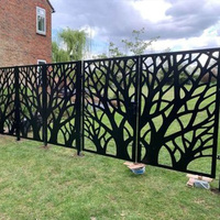 HIMOWAY Lasergeschnittene Plattenherstellung Zaun Garten Aluminium Kunst Sichtschutz