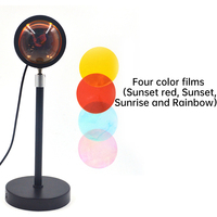 Lampe de projection de coucher de soleil en alliage d'aluminium de haute qualité à prix abordable et faible coût d'expédition, lampe LED de projection de coucher de soleil, lampe halo